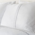 Set de lenjerie de pat single din bumbac satinat Premium Elegance negru