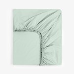 Cearșaf cu elastic din percal 200×200 - Mint