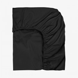Cearșaf cu elastic din bumbac negru 120/200