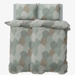 Set de lenjerie de pat din bumbac ranfors Forest, 5 piese
