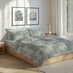 Set de lenjerie de pat din bumbac ranfors Forest, 5 piese