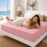 Protecție impermeabilă cu elastic Lara 90/200/25 roz