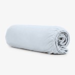 Cearșaf din bumbac cu elastic albastru 140/200