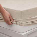 Cearceaf de pat cu elastic bej 120x200 cm – Serenity
