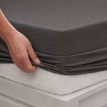 Cearșaf cu elastic Serenity din tricot antracit 140/200
