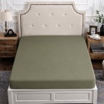Cearceaf de pat cu elastic verde închis 160/200 – Serenity