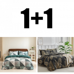 2 bucăți lenjerie de pat single micro satin Vitoria verde și Toro