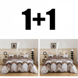 2 bucăți lenjerie de pat single din microsaten Kiton