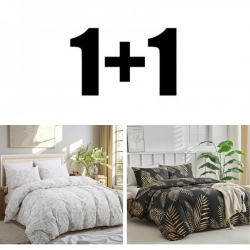 2 bucăți lenjerie de pat dublă micro satin Teresa și Toro