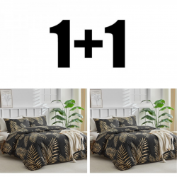 2 bucăți lenjerie de pat dublă din microsatin Toro
