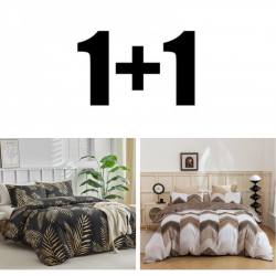 2 bucăți lenjerie de pat dublă din microsatin Toro și Kiton