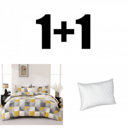 Perna și lenjerie de pat single din microsatin Nani