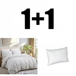 Perna și lenjerie de pat dublă din microsatin Teresa
