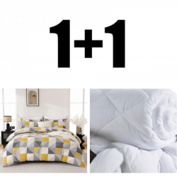 Pătură ușoară și lenjerie de pat dublă din microsatin Nani