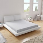 Cearceaf inferior din bumbac Ranfor 150/275 de culoare gri deschis