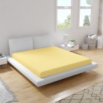 Cearceaf de bumbac Ranforse 240/275 de culoare galbenă