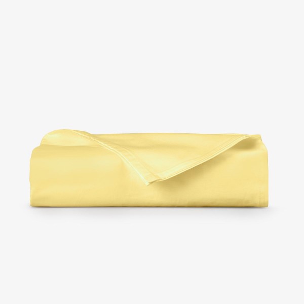 Cearceaf de bumbac Ranforse 240/275 de culoare galbenă