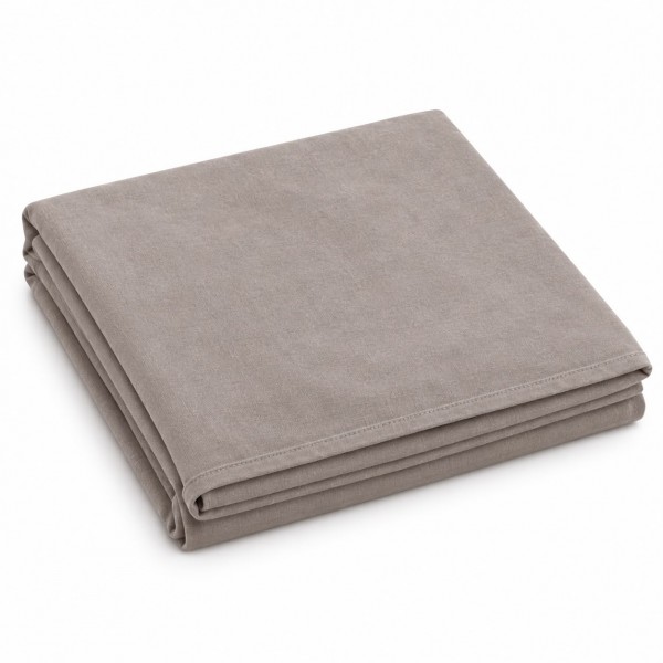 Cearceaf inferior 150/240 din bumbac în culoare taupe