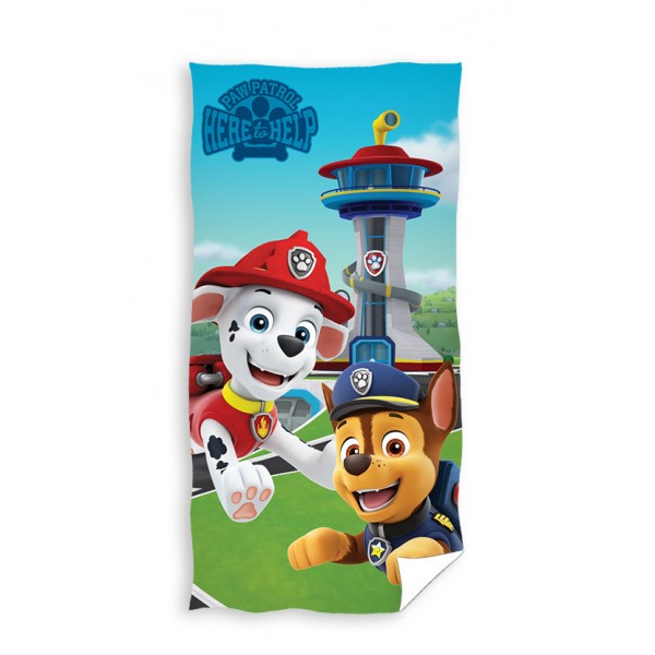 Prosop de plajă din bumbac Paw Patrol Help