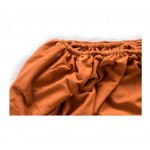Cearşaf cu elastic din bumbac de culoare portocaliu