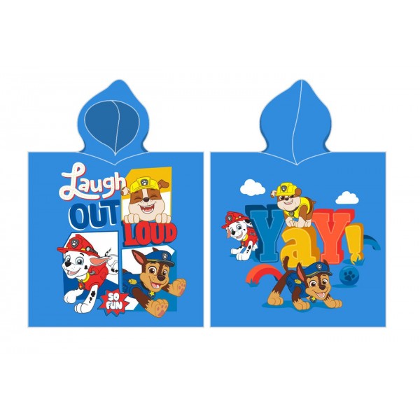 Poncho de plajă pentru copii Paw Patrol LoL
