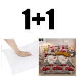Lenjerie de pat single VINTAGE NOVA + Pernă