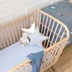 Cearceaf cu elastic pentru patut bebelusi 70/140 albastru