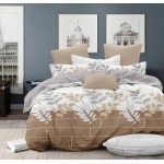 2 bucăți lenjerie de pat din satin pentru dormitor dublu  Baha + Giza