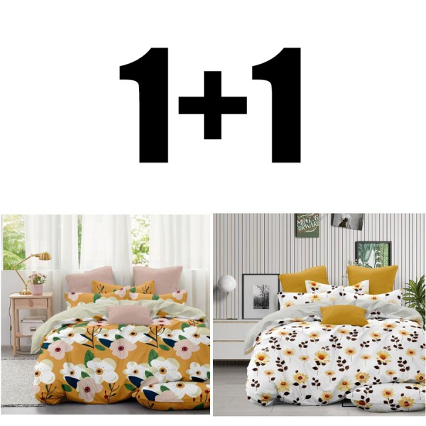 Două seturi de lenjerie de pat pentru două persoane Talassa și Summer
