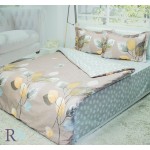 Lenjerie de pat din bumbac finet Amelia Beige
