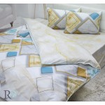 Lenjerie de pat bumbac satinat Marble