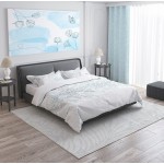 Set de lenjerie de pat ranforce pentru dormitor Victoria Bianco