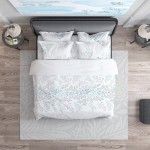 Set de lenjerie de pat ranforce pentru dormitor Victoria Bianco