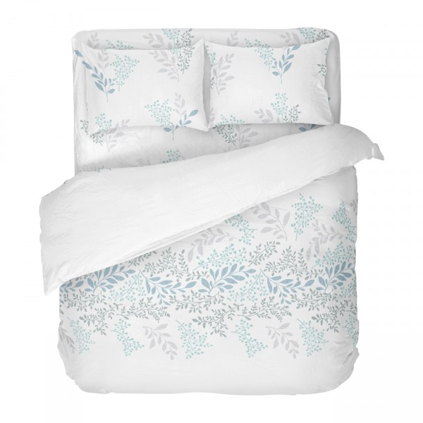 Set de lenjerie de pat ranforce pentru dormitor Victoria Bianco