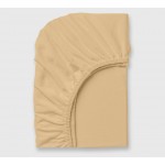 Cearșaf de pat cu elastic ranforce Nova Ocru 90/200  