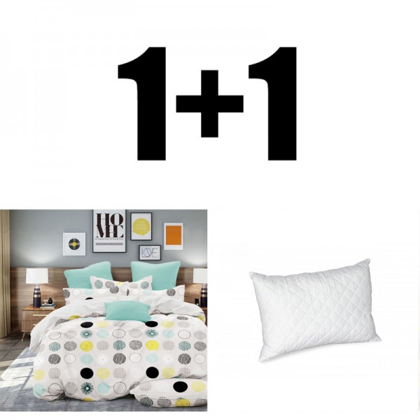 Lenjerie de pat dublu microsatin Style + pernă