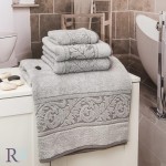 Prosop de baie Mihaella gri 80x160