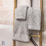 Prosop de baie Mihaella gri 80x160