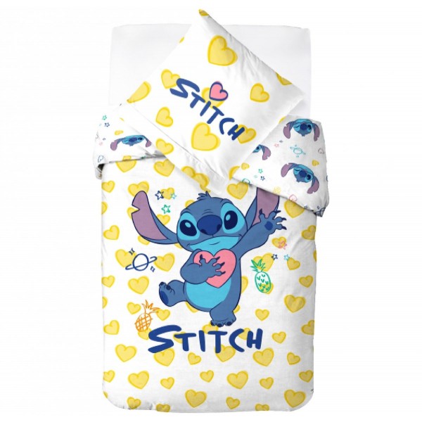 Lenjerie de pat cu decor Lilo și Stitch