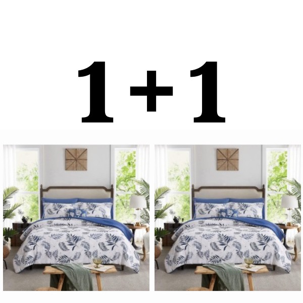 Două seturi de lenjerie de pat single Magnolia microsatin