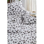 Lenjerie de pat single fin bumbac imprimeu animalier