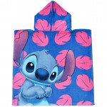 Poncho de plajă din bumbac cu model Stitch Leaves