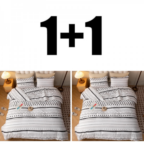 Două seturi de lenjerie de pat dublă Indiana