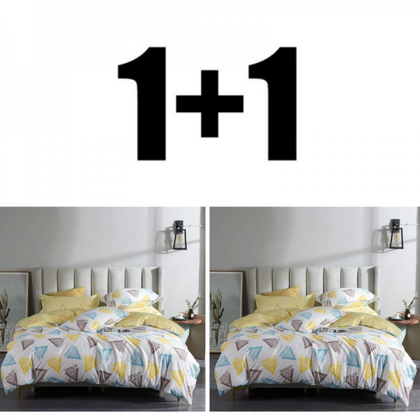 Două seturi de lenjerie de pat dublă Beni