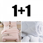 PROMO Pilotă + lenjerie de pat dublu Indiana piersică
